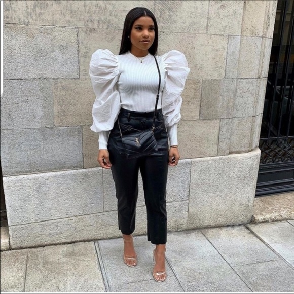 Zara Puff/Ballon Sleeve Top - Picture 1 of 6